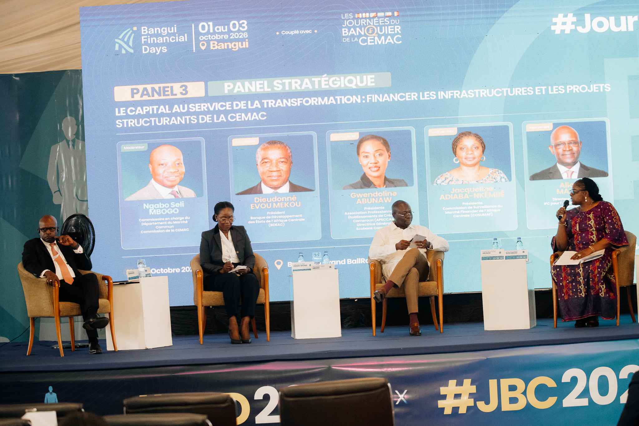 Panel Stratégique : LE CAPITAL AU SERVICE DE LA TRANSFORMATION : FINANCER LES INFRASTRUCTURES ET LES PROJETS STRUCTURANTS DE LA CEMAC